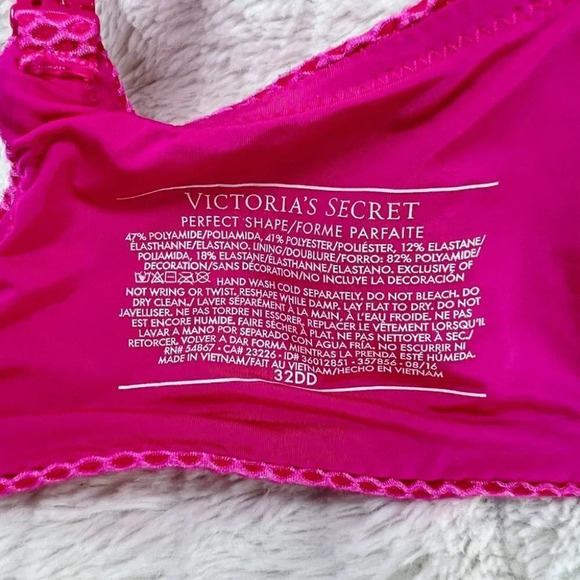 Victoria's Secret VS Pink Magenta Perfect Shape Push-up Bra - Picture 3 of 6